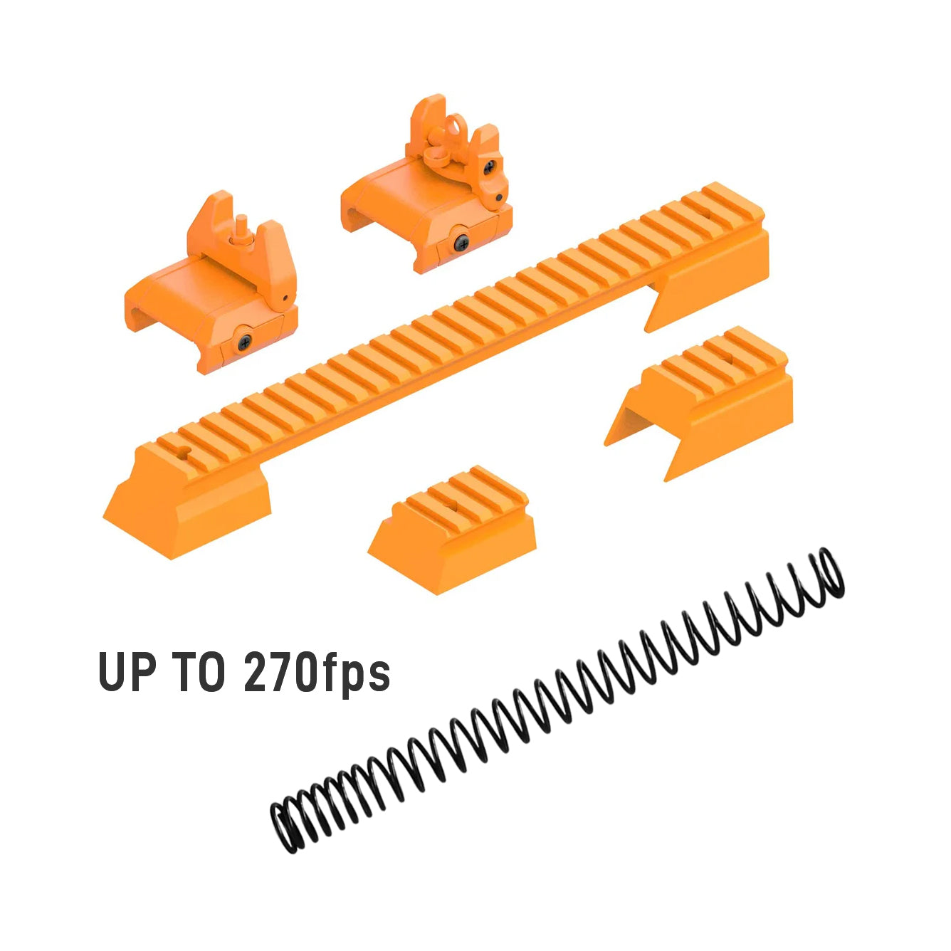 Tactical Mount & Sight Set for SplatRBall SRB400, SRB400-SUB