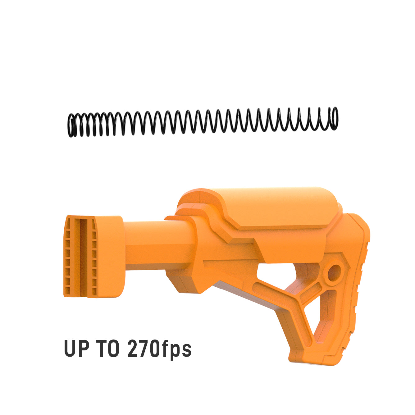 Tactical Rear Stock for SplatRball SRB400, SRB400-SUB, SRB1200, SRB375M