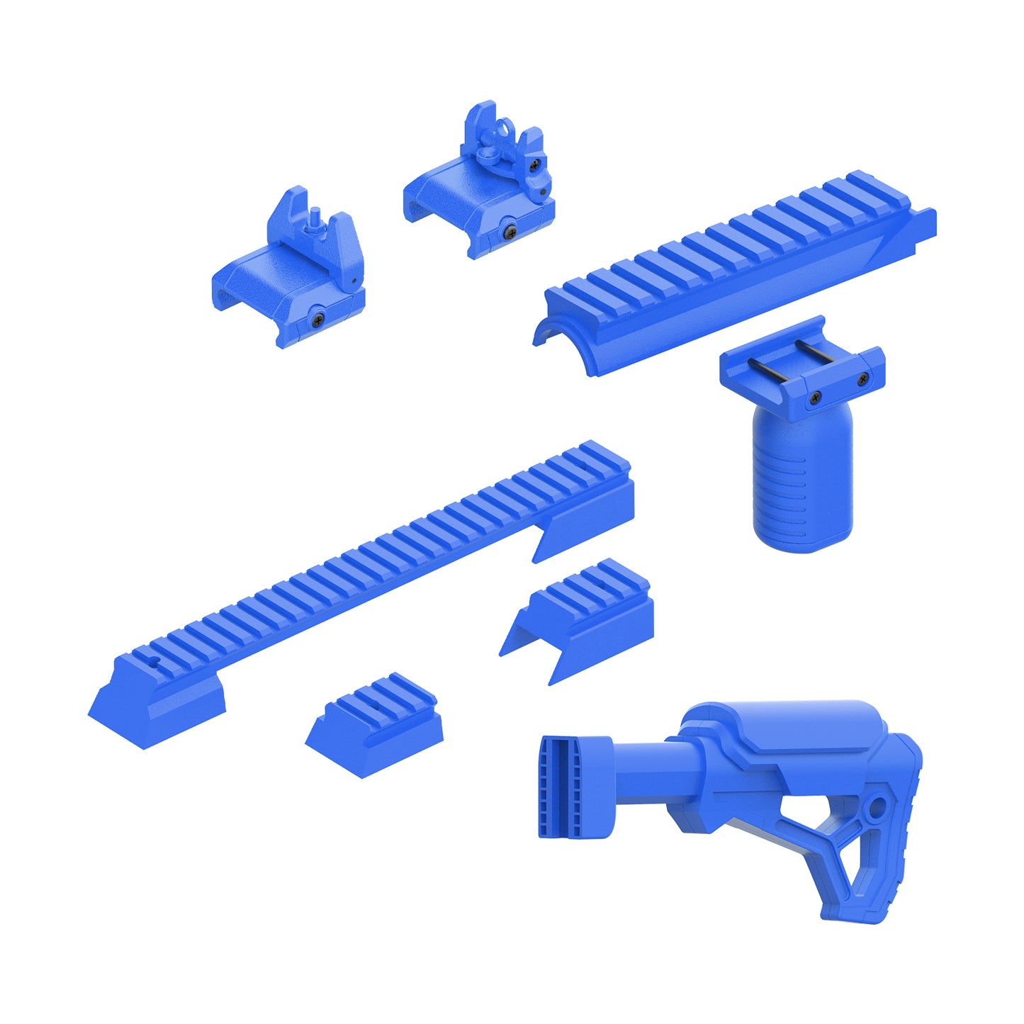 Tactical KIT for SplatRball SRB Series (Rear Stock+Mount+Sight Set+Vertical Grip+Front Mount)