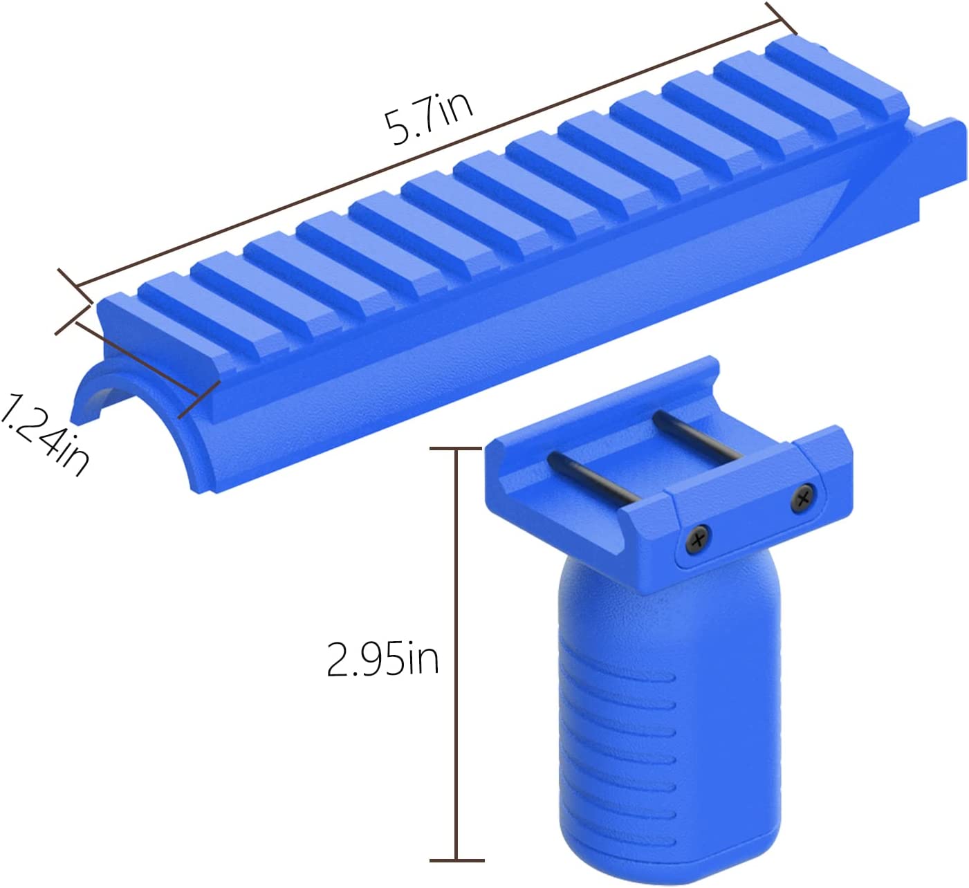 Vertical Grip & Front Mount for SplatRBall SRB400, SRB400-SUB